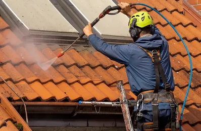 Démoussage et hydrofuge de toiture à Nernier